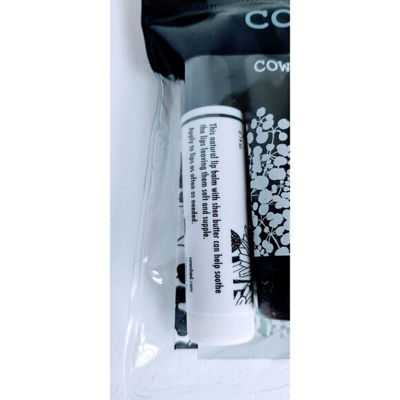 Cowshed Mini Travel Hand Cream Lip Balm Chamomile Towelette Reusable Zip Pouch - Picture 3 of 6